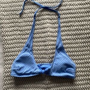 Aerie Jacquard Triangle Bikini Top